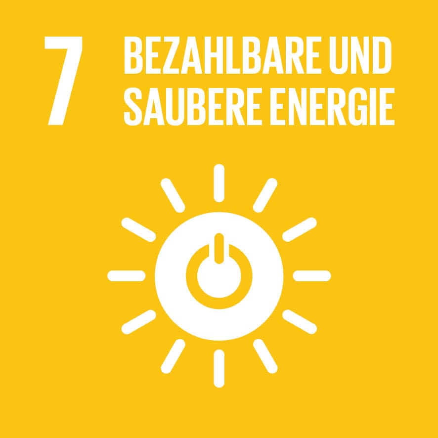 Dieses Bild zeigt das sustainable development goal "Bezahlbare und saubere Energie".